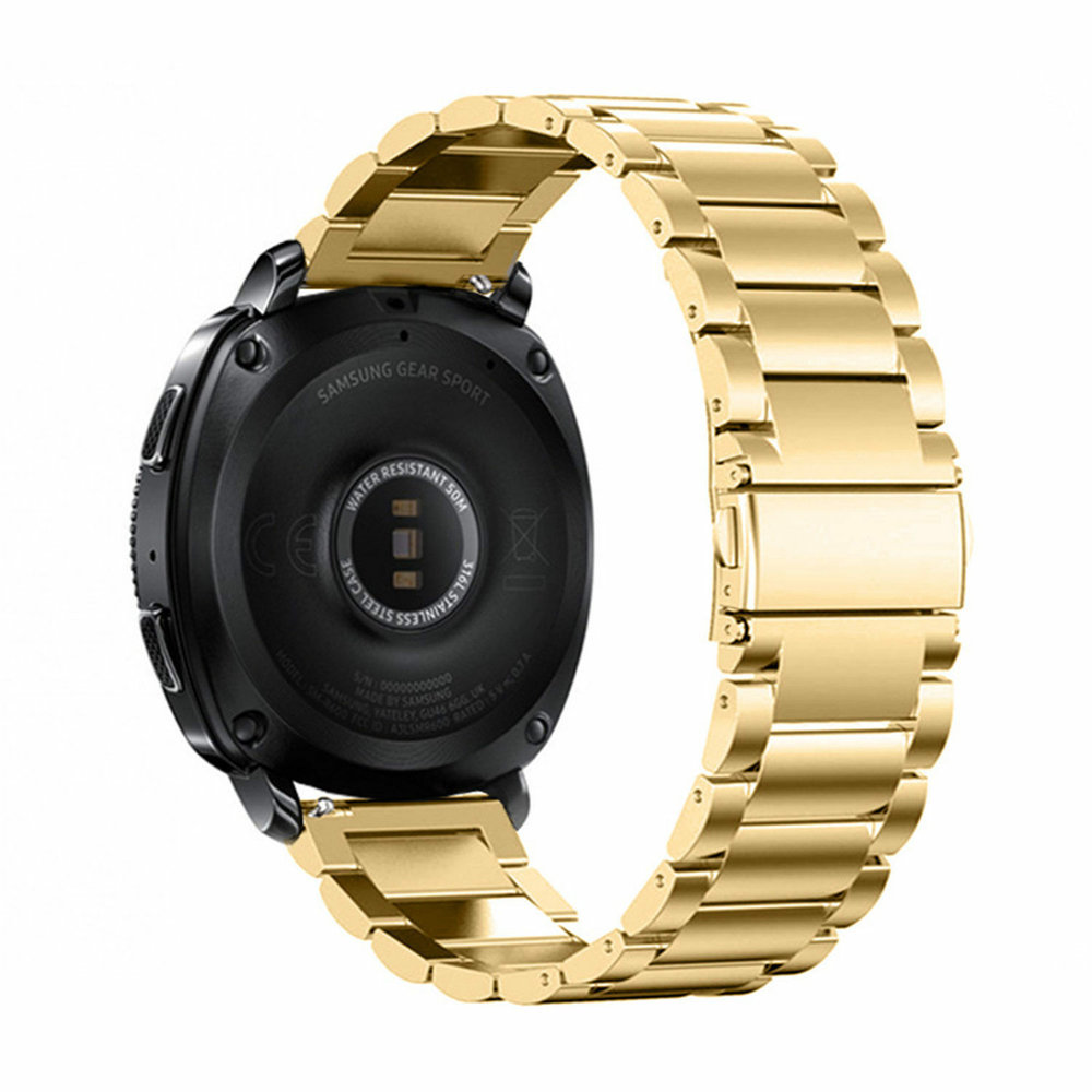 Strap-it® Strap-it Samsung Gear Sport Gliederarmband (Gold)