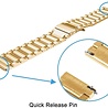 Strap-it® Strap-it Garmin Venu 2 Gliederarmband - 45mm - Gold Strap-it® Strap-it Garmin Venu 2 Gliederarmband - 45mm - Gold
