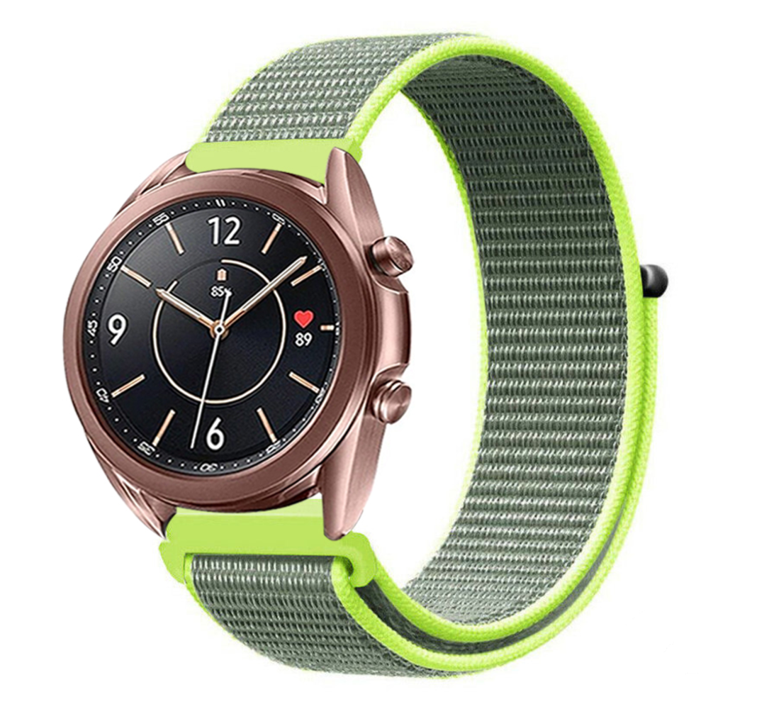 Strap-it® Strap-it Samsung Galaxy Watch 3 41mm Nylon Armband (Fluoreszierend) Strap-it® Strap-it Samsung Galaxy Watch 3 41mm Nylon Armband (Fluoreszierend)