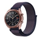 Strap-it® Strap-it Samsung Galaxy Watch 3 41mm Nylon Armband (Lila-Blau)