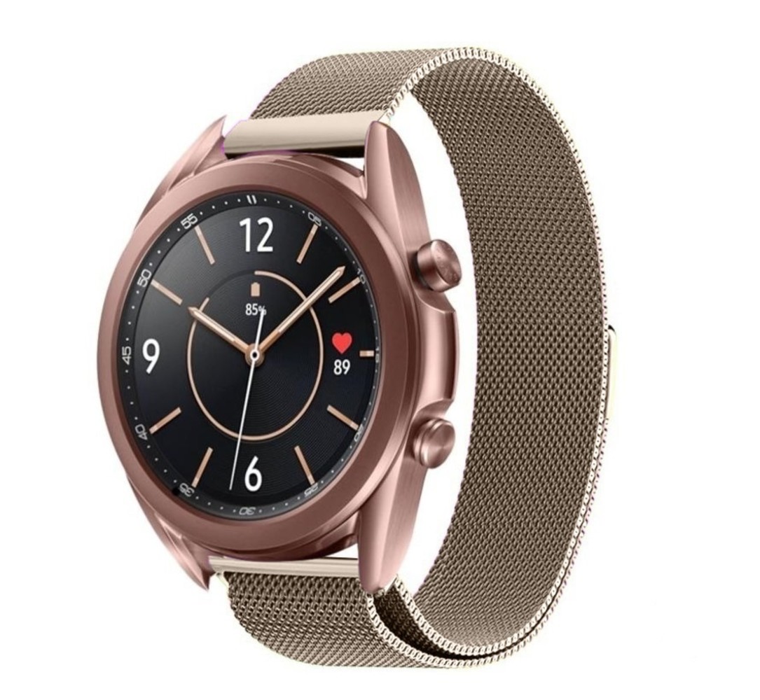Strap-it® Strap-it Samsung Galaxy Watch 3 41mm Milanese Armband (Champagner) Strap-it® Strap-it Samsung Galaxy Watch 3 41mm Milanese Armband (Champagner)