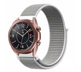 Strap-it® Samsung Galaxy Watch 3 41mm Nylon Armband (Muschel) Strap-it® Samsung Galaxy Watch 3 41mm Nylon Armband (Muschel)