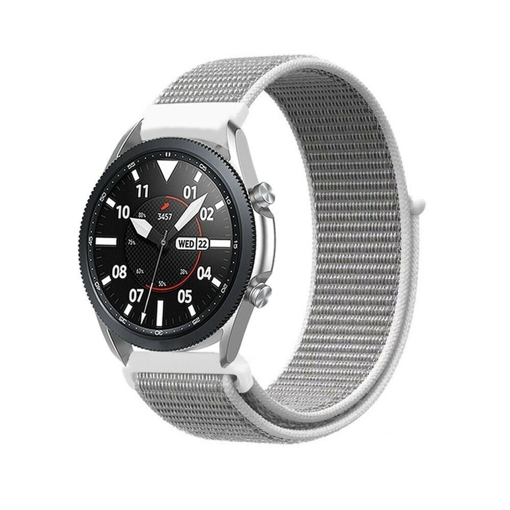 Strap-it® Strap-it Samsung Galaxy Watch 3 45mm Nylon Armband (Muschel)