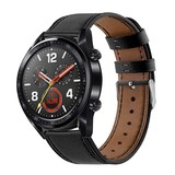 Strap-it® Huawei Watch GT 2 Lederarmband (schlank Schwarz) Strap-it® Huawei Watch GT 2 Lederarmband (schlank Schwarz)