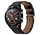 Strap-it Huawei Watch GT 2 Lederarmband (schlank Schwarz)