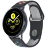 Strap-it® Strap-it Samsung Galaxy Watch 42mm Sportarmband (Schwarz Bunt) Strap-it® Strap-it Samsung Galaxy Watch 42mm Sportarmband (Schwarz Bunt)
