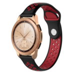 Strap-it® Samsung Galaxy Watch 42mm Sportarmband (Schwarz / Rot) Strap-it® Samsung Galaxy Watch 42mm Sportarmband (Schwarz / Rot)
