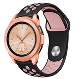 Strap-it® Samsung Galaxy Watch 42mm Sportarmband (Schwarz / Rosa) Strap-it® Samsung Galaxy Watch 42mm Sportarmband (Schwarz / Rosa)