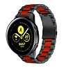 Strap-it® Strap-it Samsung Galaxy Watch Active / Active 2 Gliederamband (Schwarz / Rot) Strap-it® Strap-it Samsung Galaxy Watch Active / Active 2 Gliederamband (Schwarz / Rot)