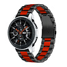 Strap-it® Strap-it Samsung Galaxy Watch 46mm Gliederarmband (Schwarz / Rot) Strap-it® Strap-it Samsung Galaxy Watch 46mm Gliederarmband (Schwarz / Rot)