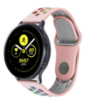 Strap-it® Strap-it Samsung Galaxy Watch 42mm Sportarmband (Rosa/Bunt)