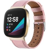 Strap-it® Fitbit Versa 3 Armband Leder (Rosa) Strap-it® Fitbit Versa 3 Armband Leder (Rosa)