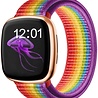 Strap-it® Strap-it Fitbit Versa 3 Armband Nylon (Regenbogen) Strap-it® Strap-it Fitbit Versa 3 Armband Nylon (Regenbogen)