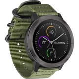 Strap-it® Garmin Vivoactive 4 Nylon Schnallenarmband - 45mm - Grün Strap-it® Garmin Vivoactive 4 Nylon Schnallenarmband - 45mm - Grün