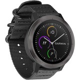Strap-it® Garmin Vivoactive 4 Nylon Schnallenarmband - 45mm - Schwarz Strap-it® Garmin Vivoactive 4 Nylon Schnallenarmband - 45mm - Schwarz