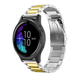 Strap-it® Garmin Venu (SQ) Gliederarmband (Silber / Gold) Strap-it® Garmin Venu (SQ) Gliederarmband (Silber / Gold)