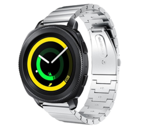 Strap-it® Samsung Gear Sport Armband Metall (Silber) Strap-it® Samsung Gear Sport Armband Metall (Silber)