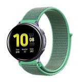 Strap-it® Samsung Galaxy Watch Active / Active 2 Armband Nylon (Minze) Strap-it® Samsung Galaxy Watch Active / Active 2 Armband Nylon (Minze)
