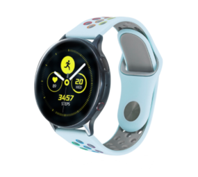 Strap-it® Samsung Galaxy Watch 42mm Sportarmband (Hellblau Bunt) Strap-it® Samsung Galaxy Watch 42mm Sportarmband (Hellblau Bunt)