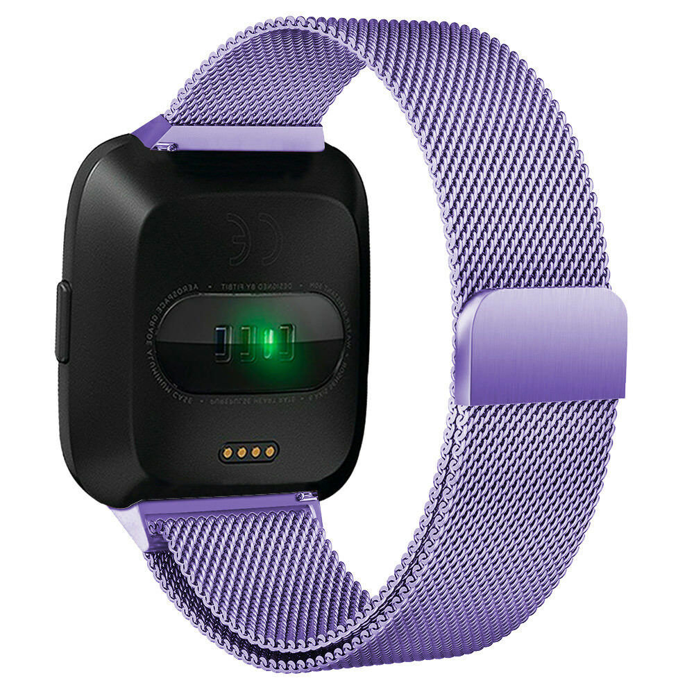 Strap-it® Strap-it Fitbit Versa / Versa 2 Milanese Band - Hellviolett