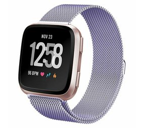 Strap-it® Fitbit Versa / Versa 2 Milanese Band - Hellviolett