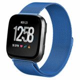 Strap-it® Fitbit Versa / Versa 2 Milanese Band - Blau Strap-it® Fitbit Versa / Versa 2 Milanese Band - Blau