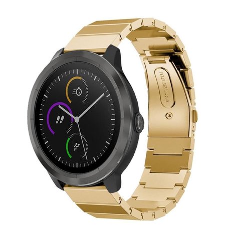 Strap-it® Strap-it Garmin Vivoactive 4 Armband Metall (Gold) Strap-it® Strap-it Garmin Vivoactive 4 Armband Metall (Gold)