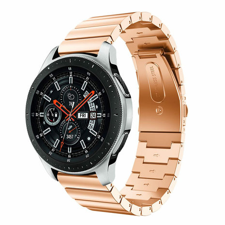 Strap-it® Strap-it Samsung Galaxy Watch 46mm Armband Metall (Roségold) Strap-it® Strap-it Samsung Galaxy Watch 46mm Armband Metall (Roségold)