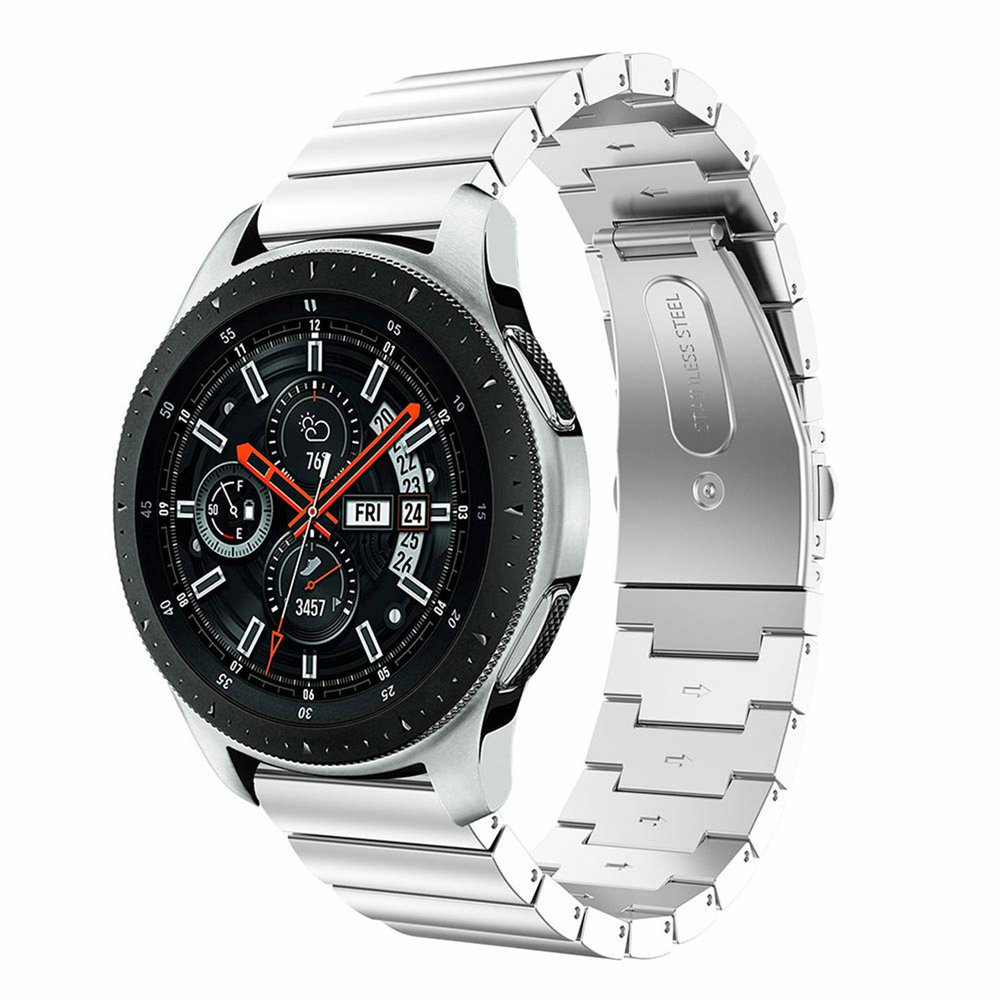 Strap-it® Strap-it Samsung Galaxy Watch 46mm Armband Metall (Silber) Strap-it® Strap-it Samsung Galaxy Watch 46mm Armband Metall (Silber)