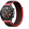 Strap-it® Strap-it Huawei Watch GT 2 Armband Nylon (Schwarz / Rot) Strap-it® Strap-it Huawei Watch GT 2 Armband Nylon (Schwarz / Rot)