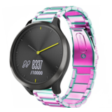 Strap-it® Garmin Vivomove HR Stahlband - Regenbogenfarbe