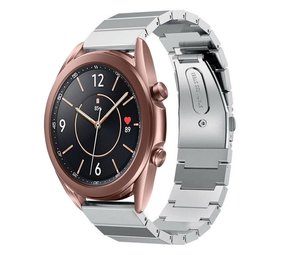 Strap-it® Samsung Galaxy Watch 3 41mm Armband Metall (Silber) Strap-it® Samsung Galaxy Watch 3 41mm Armband Metall (Silber)