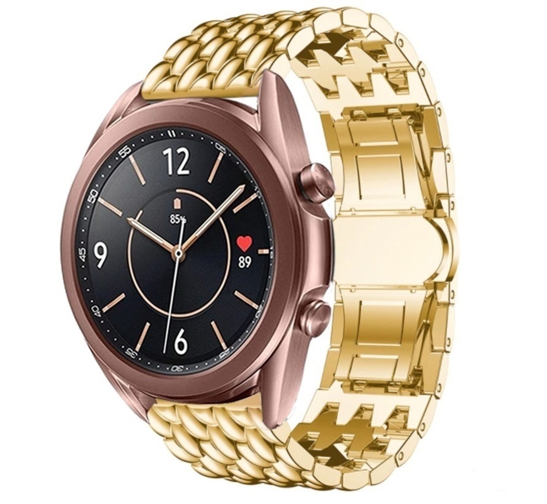Strap-it® Strap-it Samsung Galaxy Watch 3 41mm Drache Gliederarmband (Gold) Strap-it® Strap-it Samsung Galaxy Watch 3 41mm Drache Gliederarmband (Gold)