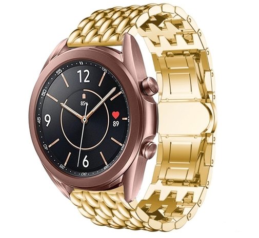 Strap-it® Strap-it Samsung Galaxy Watch 3 41mm Drache Gliederarmband (Gold) Strap-it® Strap-it Samsung Galaxy Watch 3 41mm Drache Gliederarmband (Gold)