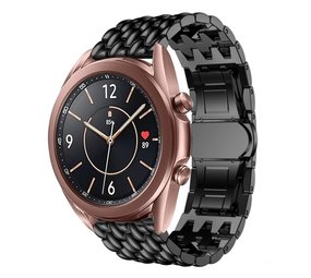Strap-it® Samsung Galaxy Watch 3 41mm Drache Gliederarmband (Schwarz) Strap-it® Samsung Galaxy Watch 3 41mm Drache Gliederarmband (Schwarz)