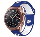 Strap-it® Strap-it Samsung Galaxy Watch 3 41mm Sportarmband (Blau / Weiß)