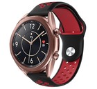 Strap-it® Strap-it Samsung Galaxy Watch 3 41mm Sportarmband (Schwarz / Rot)