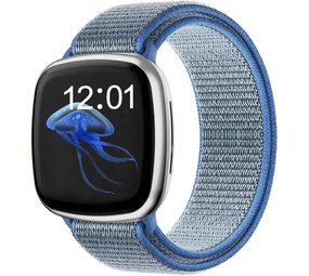 Strap-it® Fitbit Versa 3 Armband Nylon (Hellblau) Strap-it® Fitbit Versa 3 Armband Nylon (Hellblau)