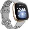 Strap-it® Strap-it Fitbit Versa 3 Silikonband mit Löchern (Grau) Strap-it® Strap-it Fitbit Versa 3 Silikonband mit Löchern (Grau)