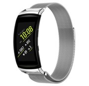 Strap-it® Samsung Gear Fit 2 (Pro) Milanese Armband (Silber)