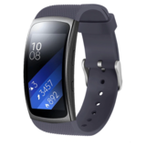 Strap-it® Samsung Gear Fit 2 (Pro) Armband Silikon (Grau Blau)