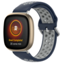 Strap-it® Strap-it Fitbit Versa 3 Sportarmband (Blau / Grau) Strap-it® Strap-it Fitbit Versa 3 Sportarmband (Blau / Grau)