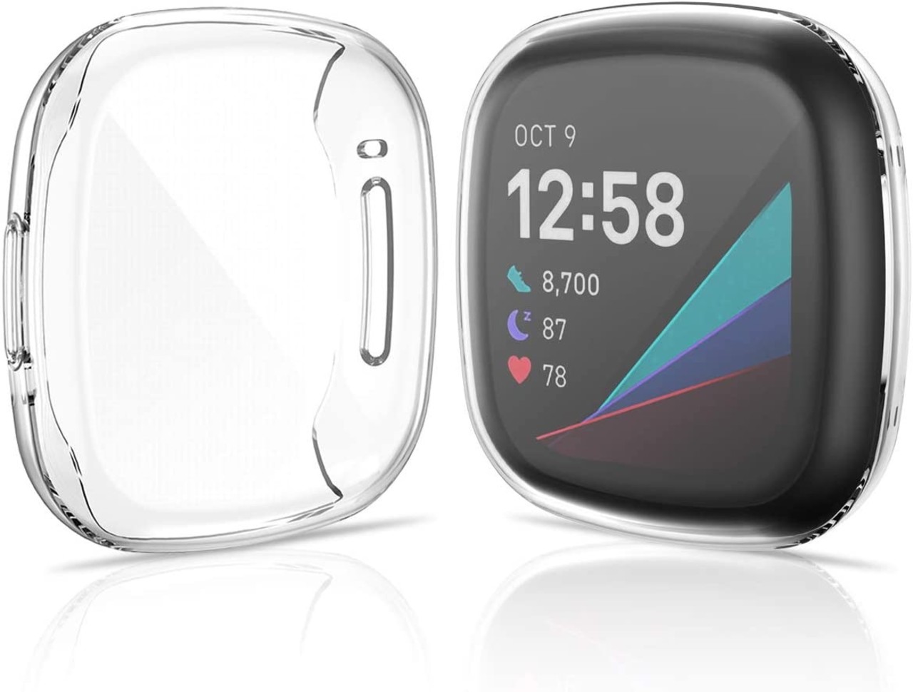 Strap-it® Strap-it Fitbit Sense Schutzhülle (Transparent) Strap-it® Strap-it Fitbit Sense Schutzhülle (Transparent)