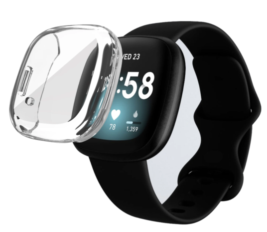 Strap-it® Strap-it Fitbit Sense Schutzhülle (Transparent) Strap-it® Strap-it Fitbit Sense Schutzhülle (Transparent)