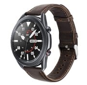 Strap-it® Samsung Galaxy Watch 3 45mm Lederarmband (Dunkelbraun)