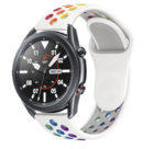 Strap-it® Strap-it Samsung Galaxy Watch 3 45mm Sportarmband (Weiß / Bunt)