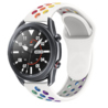 Strap-it® Strap-it Samsung Galaxy Watch 3 45mm Sportarmband (Weiß / Bunt) Strap-it® Strap-it Samsung Galaxy Watch 3 45mm Sportarmband (Weiß / Bunt)