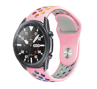 Strap-it® Strap-it Samsung Galaxy Watch 3 45mm Sportarmband (Rosa/ Bunt)