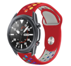 Strap-it® Strap-it Samsung Galaxy Watch 3 45mm Sportarmband (Rot / Bunt)
