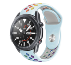 Strap-it® Strap-it Samsung Galaxy Watch 3 45mm Sportarmband (Hellblau / Bunt)